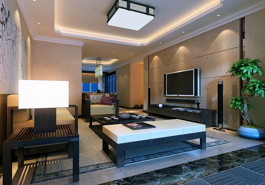 番禺黄金海岸别野大厅