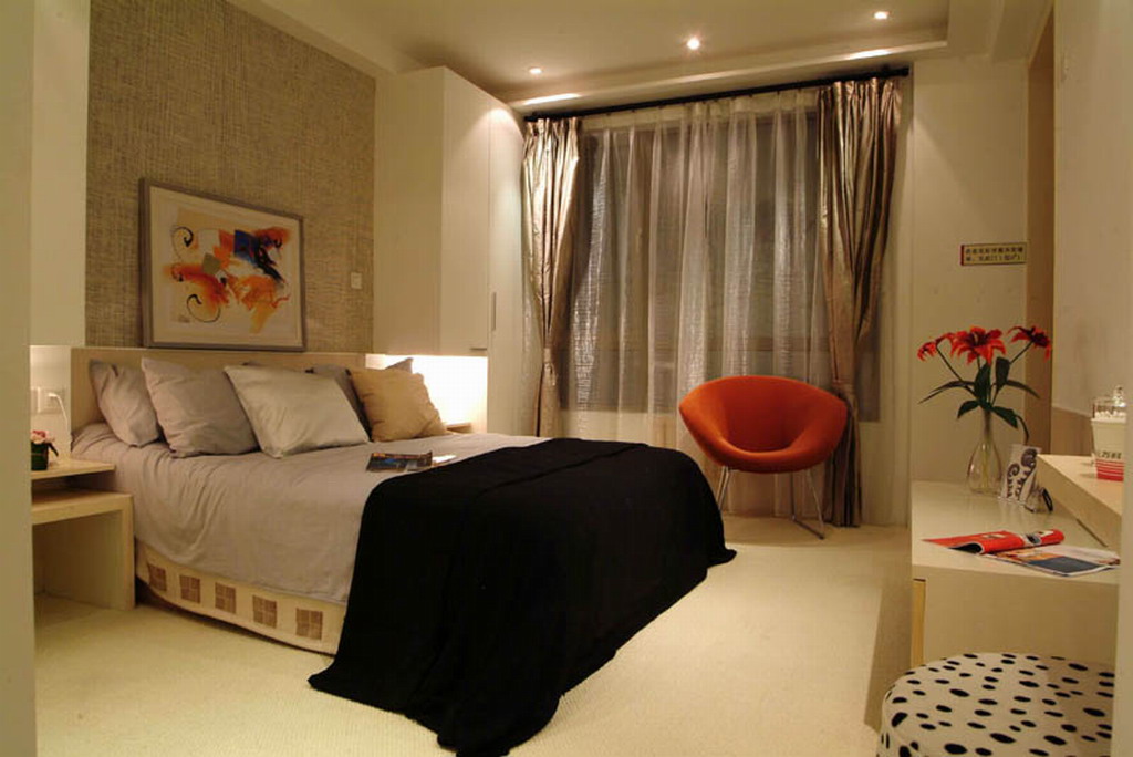 三居样板房卧室