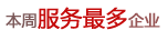 一周服务最多的企业