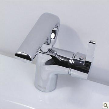 全铜加厚单孔洗脸盆水龙头冷热水 面盆龙头送不锈钢