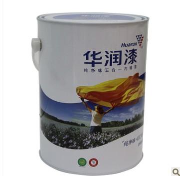 华润纯净味五合一白色哑光内墙乳胶漆5L