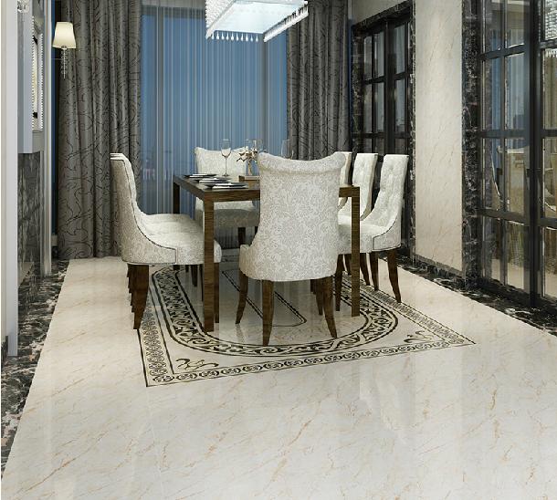 客厅瓷砖800*800防滑地砖拼图抛晶砖镀金工艺