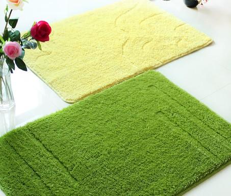 华旭新品 纯色提花60*90进门地垫 玄关入户垫 