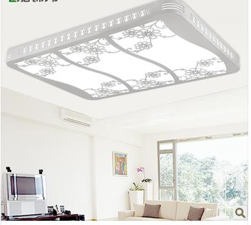 LED吸顶灯简约现代灯具客厅灯餐厅灯卧室灯木艺雕花