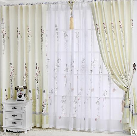 书房窗帘客厅十字绣系列正品窗帘书画烫银印花dmc布