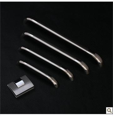 锌合金现代拉手 家用五金 柜门把手32219双色钢