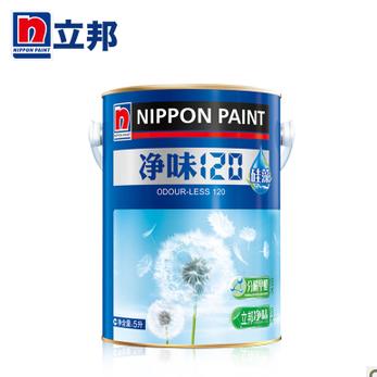 立邦净味120硅藻抗甲醛内墙乳胶漆5L 涂料油漆环