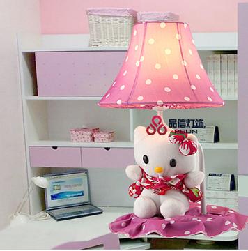 创意可爱hello kitty台灯儿童书桌床头灯