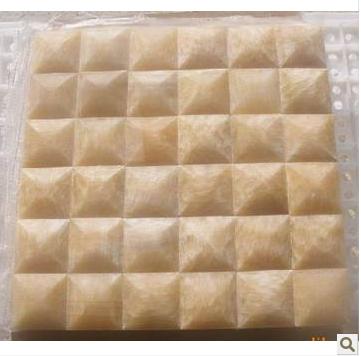 纯天然玉石立体背景墙 3D马赛克 10x10双向面