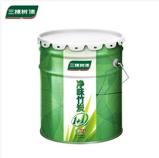 乳胶漆内墙涂料 白色净味竹炭20kg墙面漆油漆