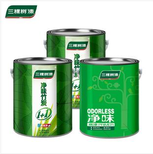 内墙乳胶漆 白色涂料 墙面漆净味竹炭1+1防霉+抗