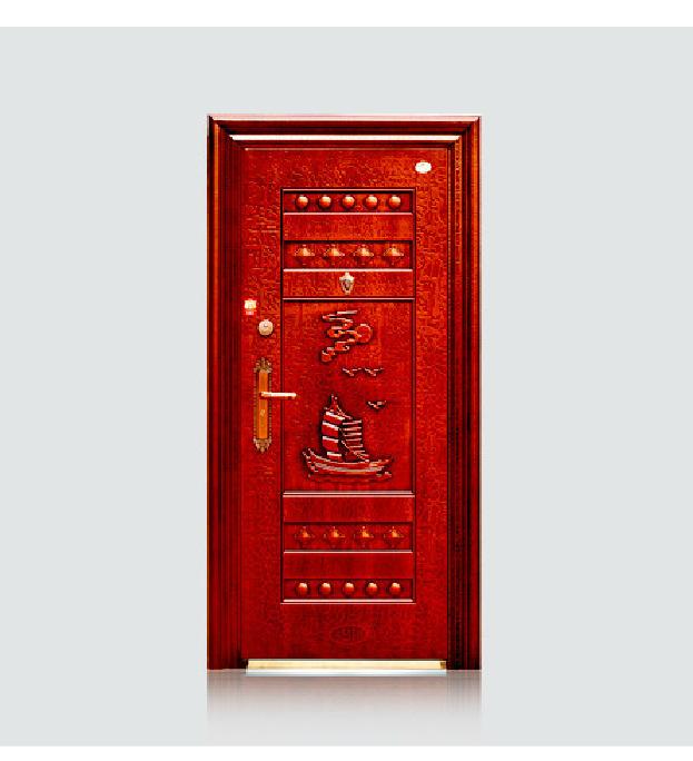 步阳防盗门 正品 福安门 仿红铜滚花/直销实体店