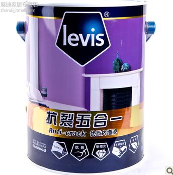 来威漆5L抗裂五合一净味优质内墙乳胶漆 墙面漆涂料