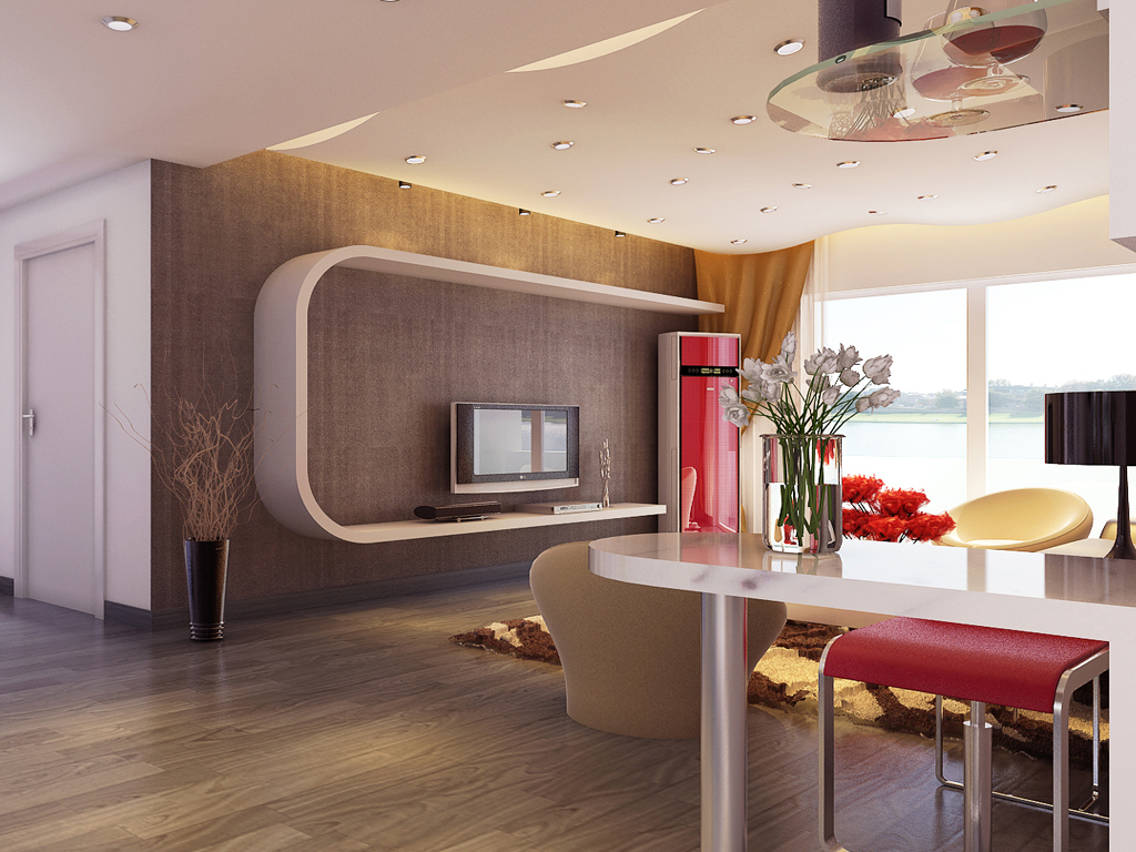 公寓式客厅效果