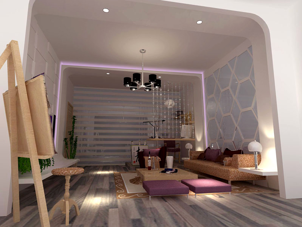 公寓式客厅效果