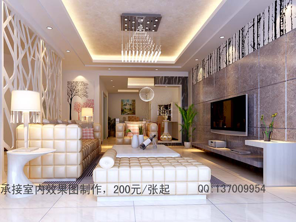 公寓式客厅效果